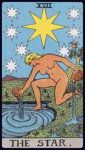 Carta del tarot La Estrella