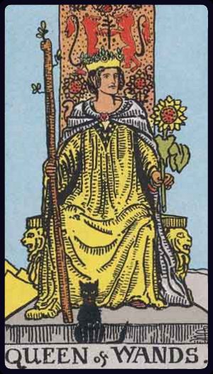 Carta del tarot Reina de Bastos