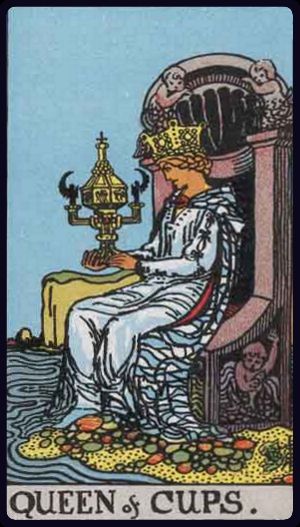 Carta del tarot Reina de Copas