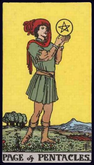 Carta del tarot Sota de Oros